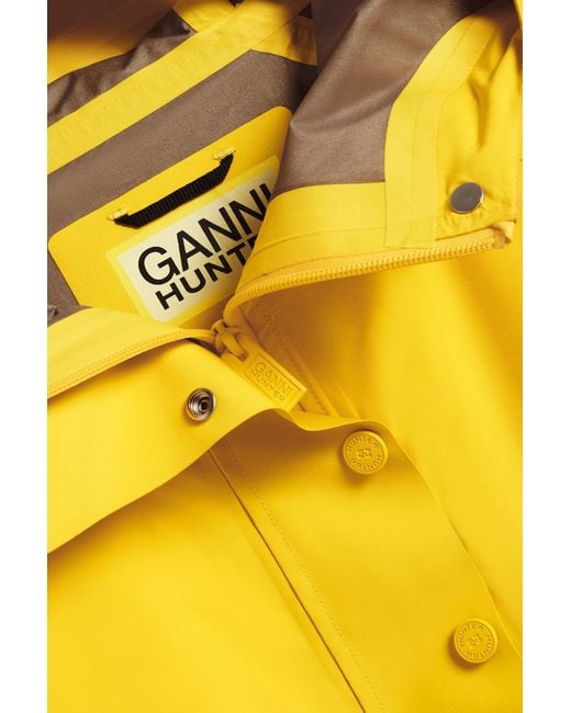Ganni Yellow X Hunterponcho