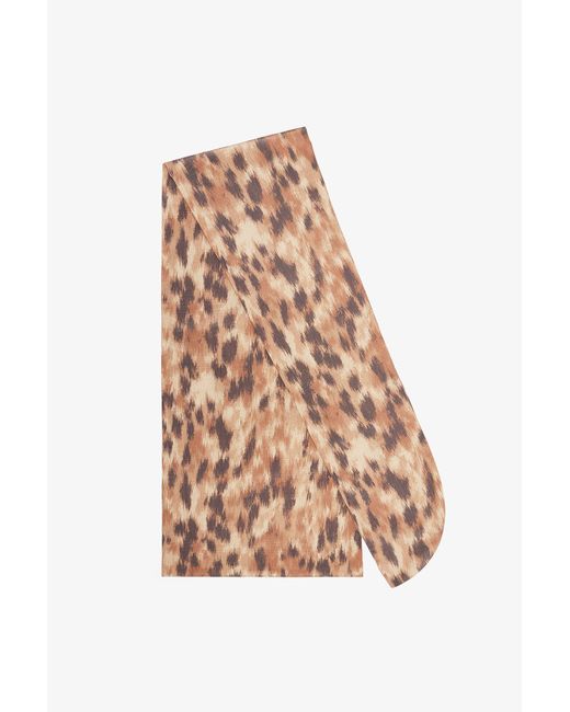 Ganni Natural Wrap Scarf