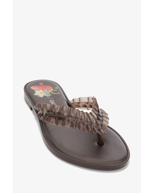 Ganni White Melissa Flip Flop
