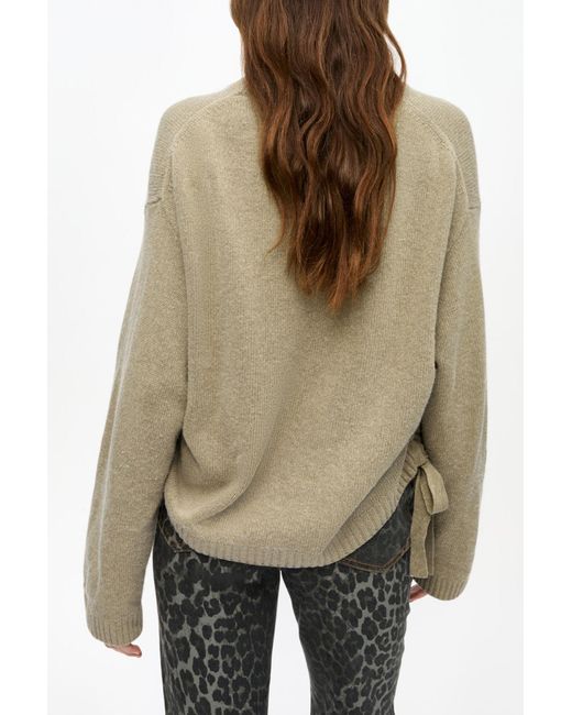 Ganni Natural Future Wool Mix Oversized Jumper
