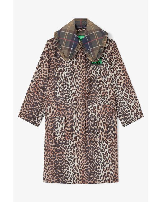 Ganni Black X Barbour Long Coat