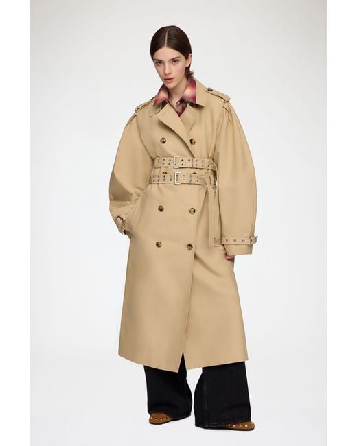 Ganni Natural Trench Coat