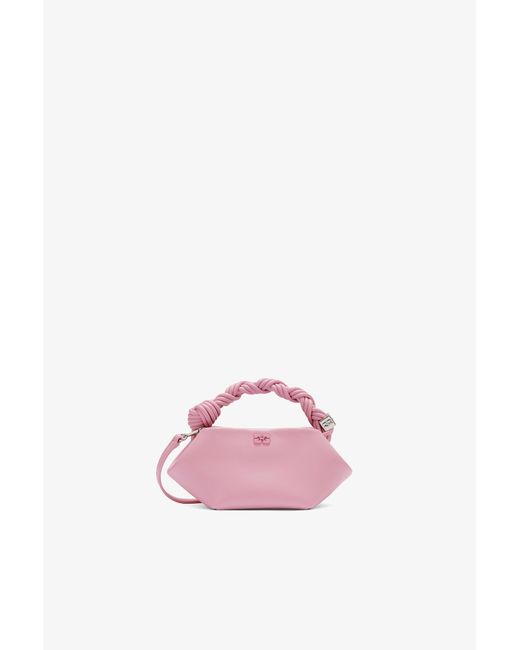 Ganni Pink Mini Bou Bag In