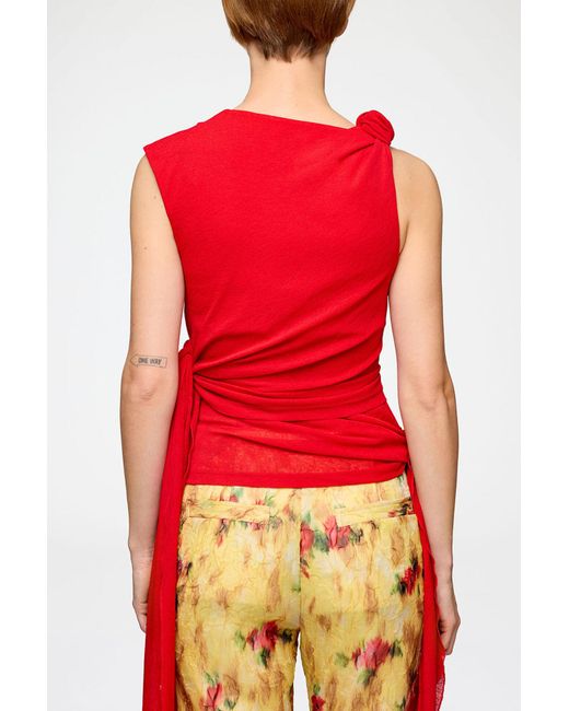 Ganni Red Top