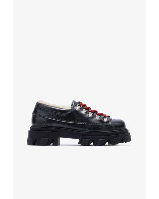 Ganni Black Cleated Derbies