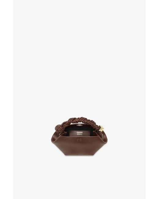 Ganni Brown Mini Bou Bag