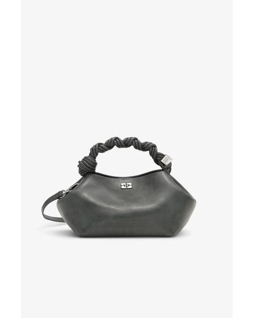 Ganni Gray Dark Small Bou Bag