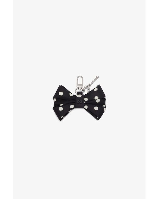 Ganni Black Bow Charm With Dots
