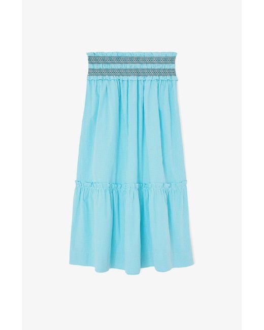Ganni Blue Convertible Skirt