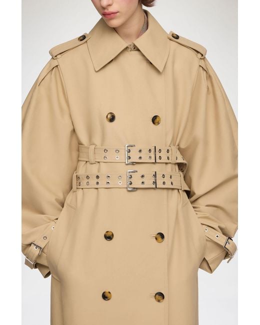 Ganni Natural Trench Coat