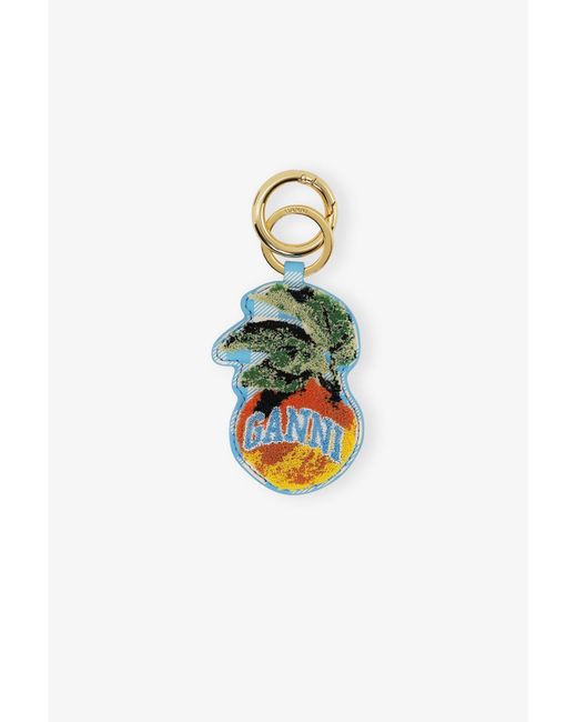 Ganni Pink Apple Keyring
