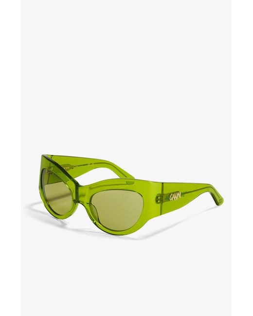 Ganni White X Ace & Tate Trixie Sunglasses