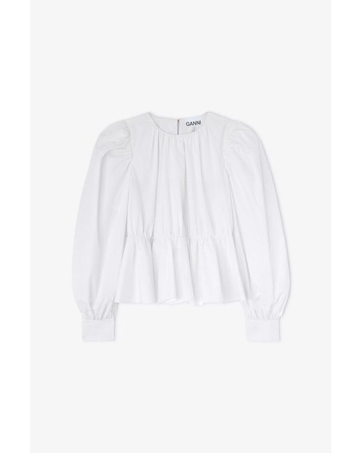 Ganni White Blouse