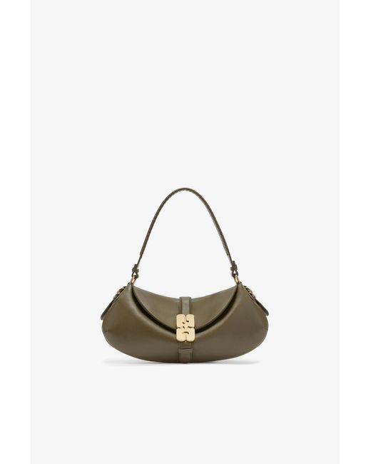 Ganni Green B-Kat Bag In