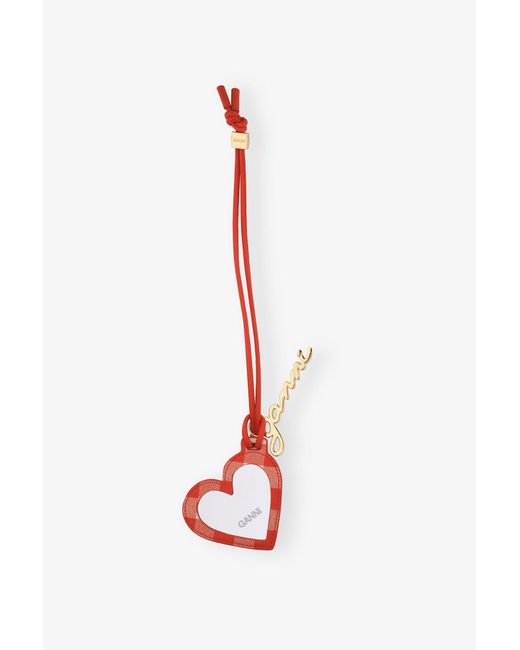 Ganni White Bou Heart Mirror
