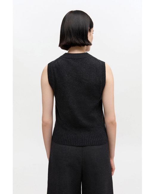 Ganni Multicolor Graphic Wool Vest