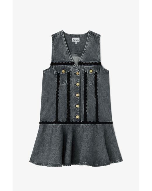 Ganni Gray Dress