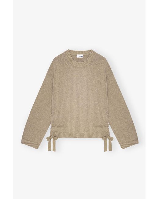 Ganni Natural Future Wool Mix Oversized Jumper