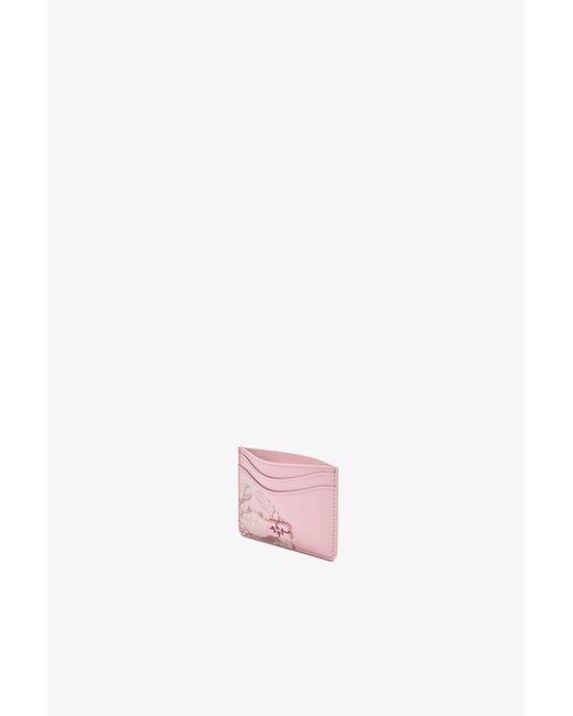 Ganni Pink Bou Card Holder In