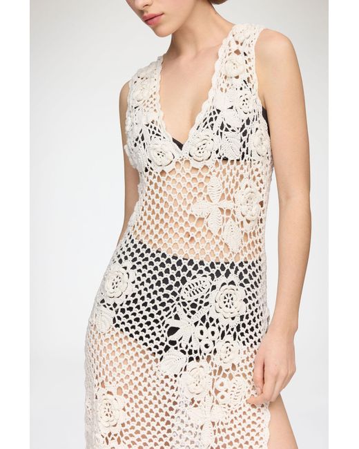 Ganni White Long Dress