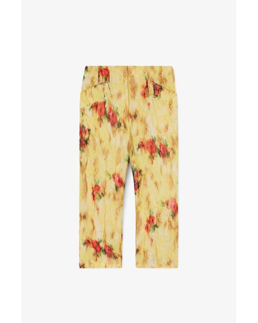 Ganni Metallic Capri Trousers