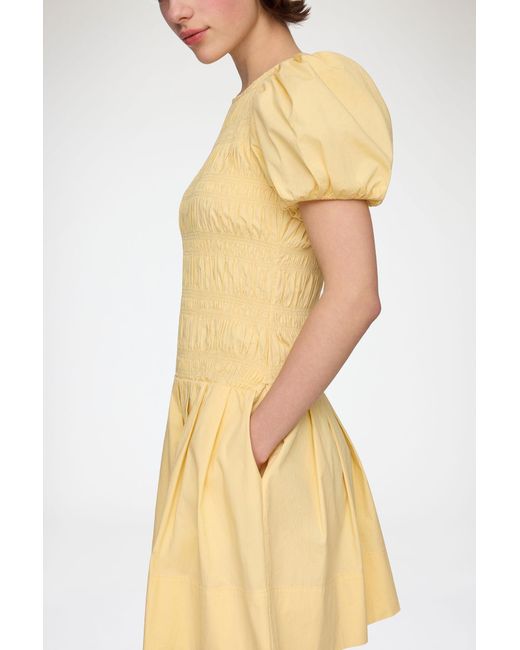 Ganni Natural Mini Dress