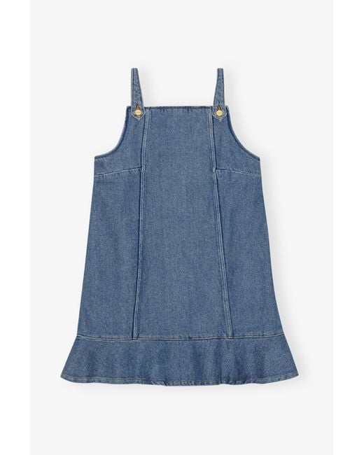 Ganni Blue Denim Mini Dress