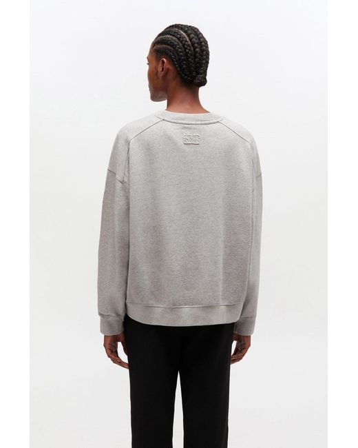 Ganni Gray Essential Crewneck