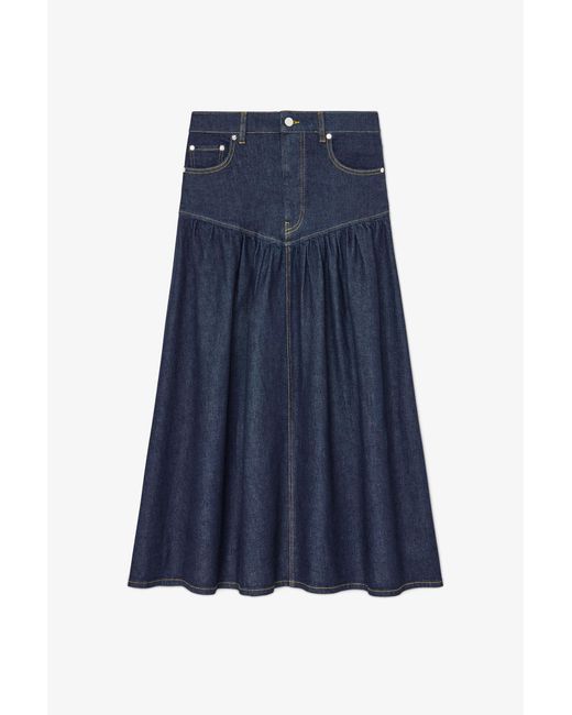 Ganni Blue Skirt