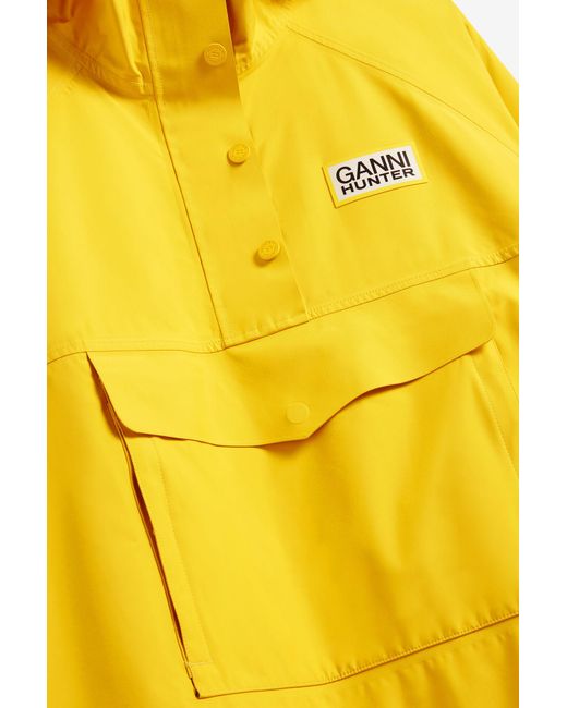 Ganni Yellow X Hunterponcho