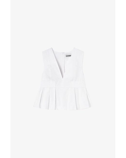 Ganni Blue Top