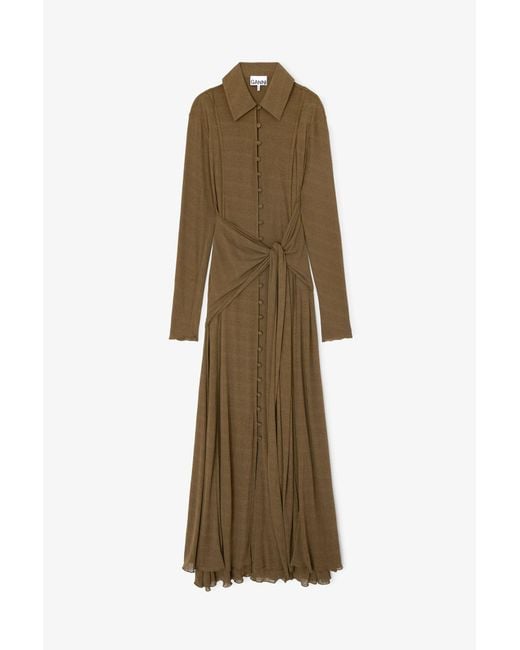 Ganni Natural Long Dress