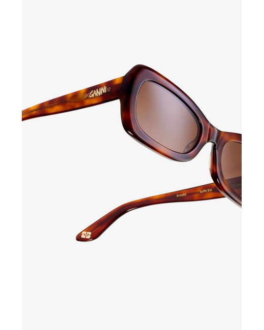 Ganni Brown X Ace & Tate Brooke Sunglasses