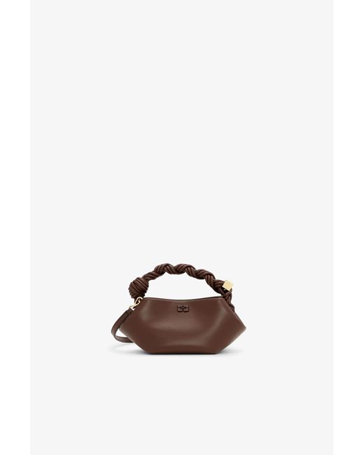 Ganni Brown Mini Bou Bag