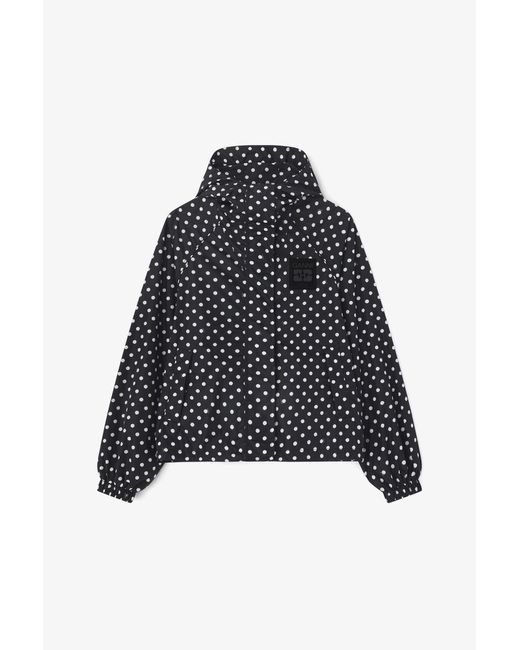 Ganni Black Printed Nylon Jacket