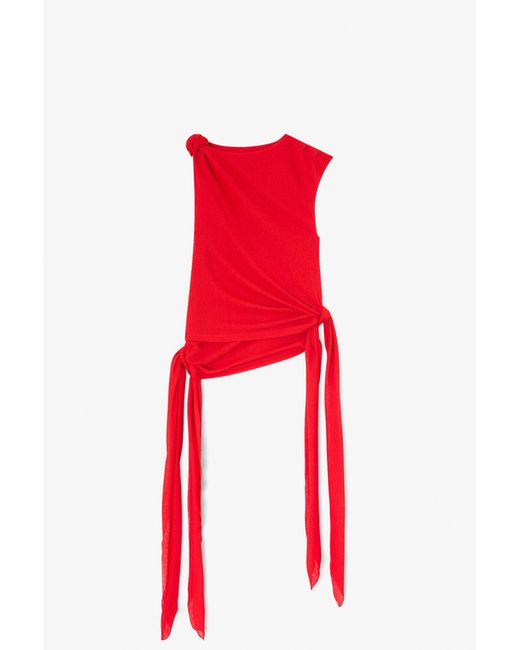 Ganni Red Top