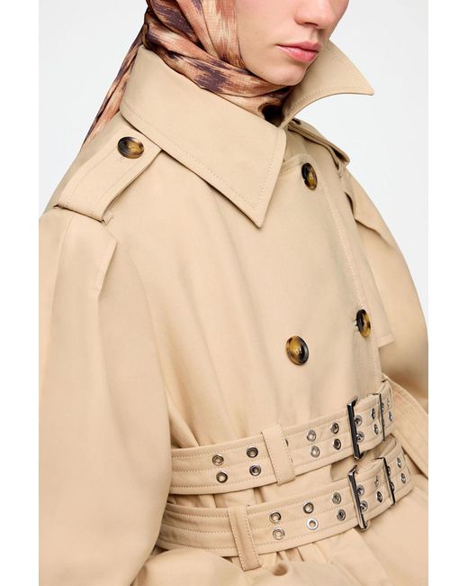 Ganni Natural Wrap Scarf
