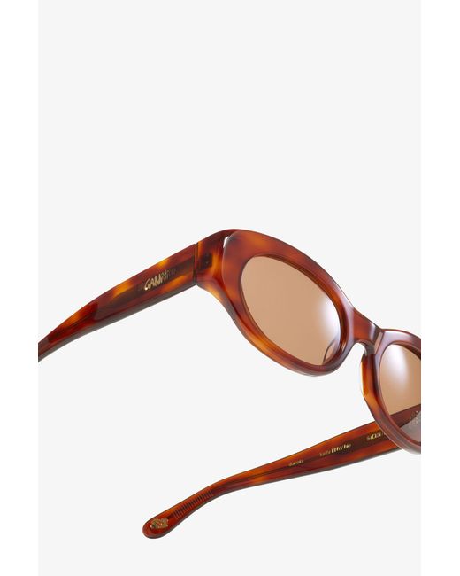 Ganni White X Ace & Tate Dakota Sunglasses