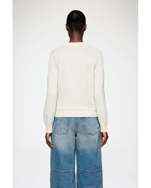 Ganni White Jumper