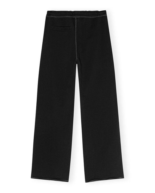 Pantalon Black Light Isoli Wide Leg Taille L Coton/Coton Biologique Ganni