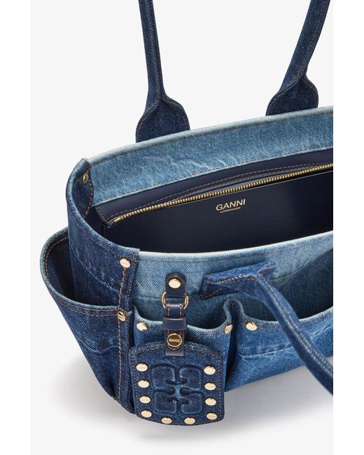 Ganni Blue Small Posy Bag
