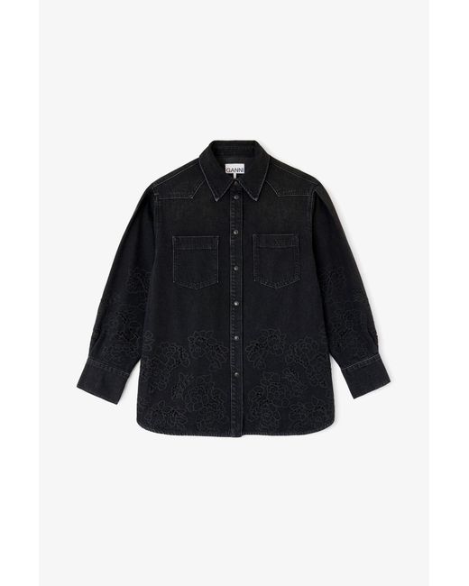 Ganni Black Shirt