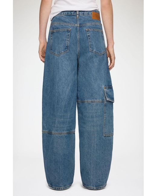 Ganni Blue Audri Lace Jeans