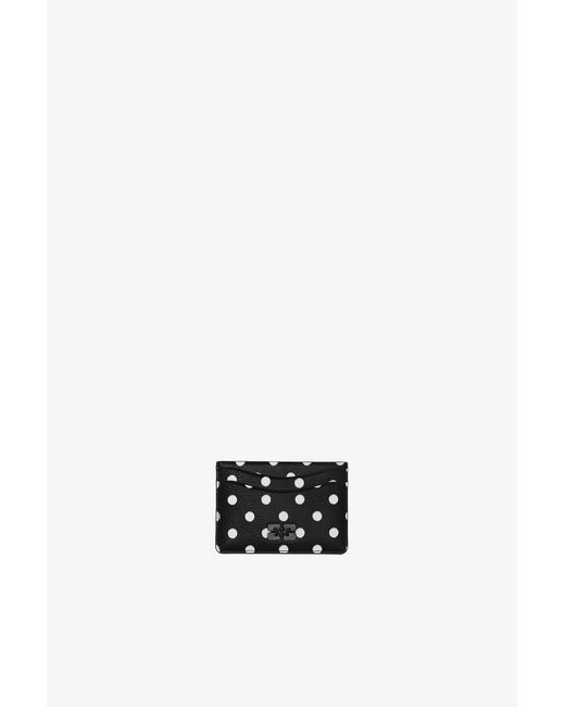 Ganni White Bou Card Holder With Dots