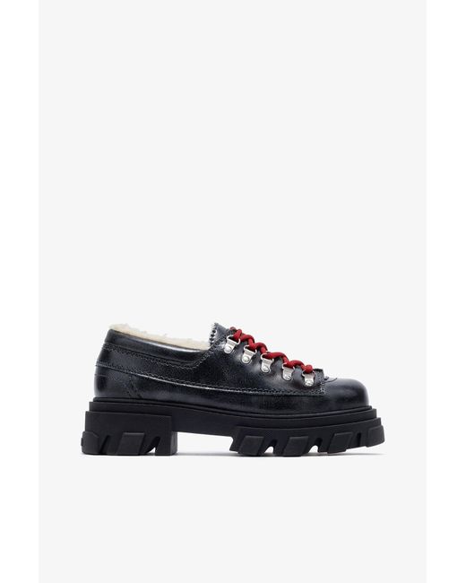 Ganni Black Cleated Derbies