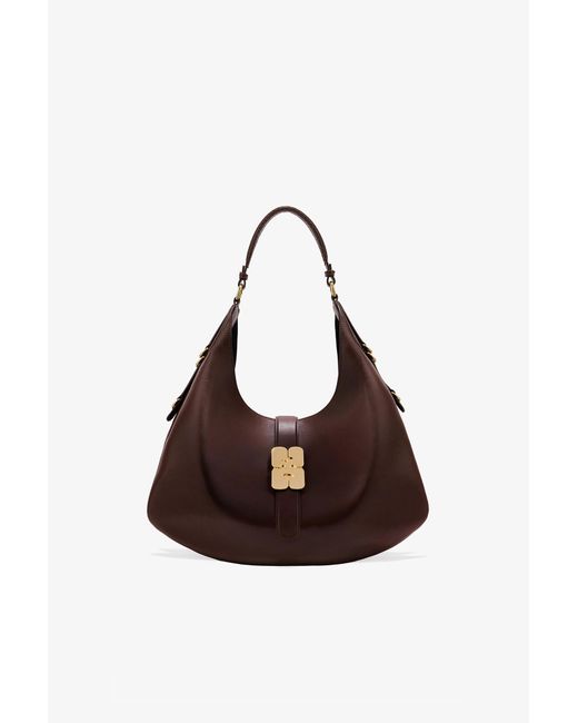 Ganni Brown Large Kat Bag