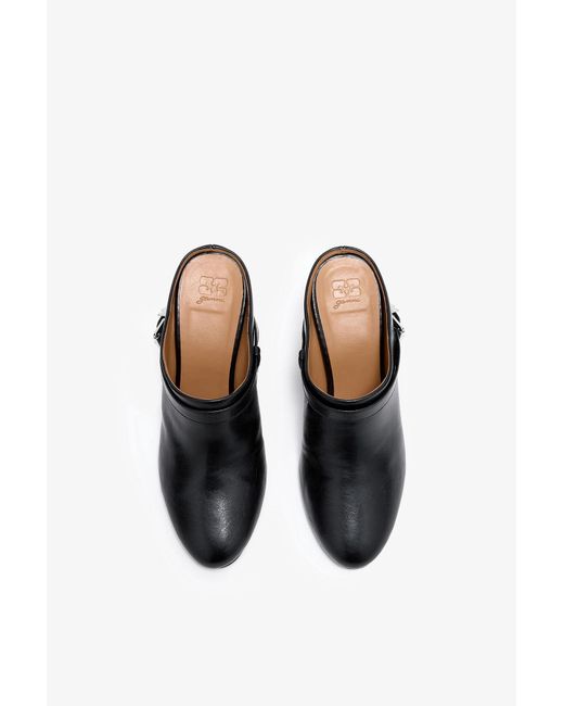Ganni Black Kat Slim Mule
