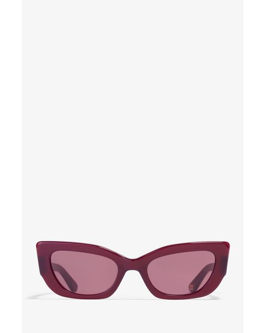 Ganni White X Ace & Tate Sadie Sunglasses