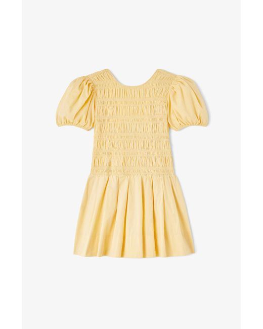 Ganni Natural Mini Dress