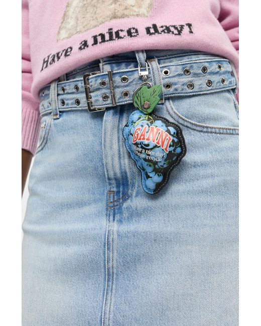 【関税込み】Grape wallet - Ganni - Leather - Blue Ganni Grape Coin Purse in Blue | Lyst
